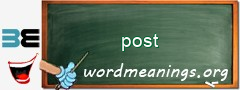 WordMeaning blackboard for post